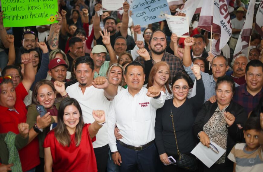 Torres Piña muestra músculo territorial con más de 2 mil liderazgos en Morelia