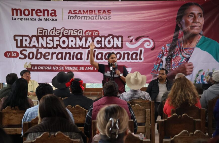 En Tarímbaro, Celeste Ascencio refrenda la importancia de mantener viva la esencia de Morena