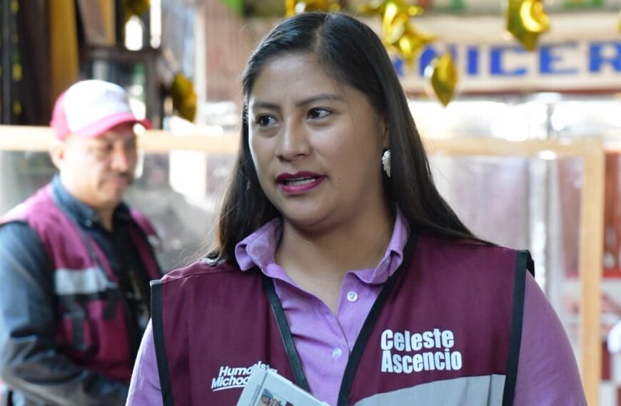 Celeste Ascencio continúa recorriendo Michoacán, ahora desde Tlalpujahua