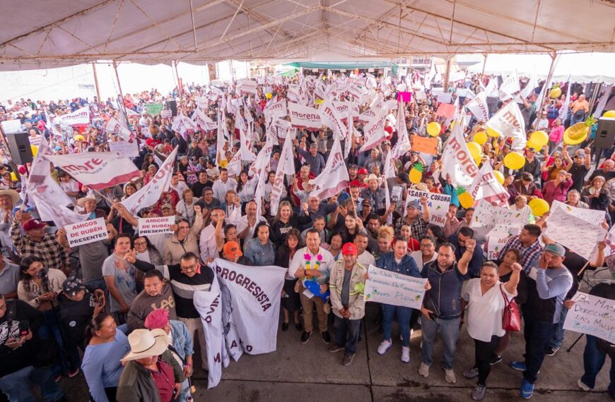 Torres Piña llega fortalecido a la recta final: reúne a 3 mil 500 en Zitácuaro y más de 5 mil en Zacapu