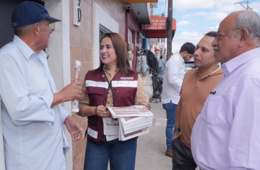 Gladyz Butanda establece contacto directo con comerciantes de Morelia