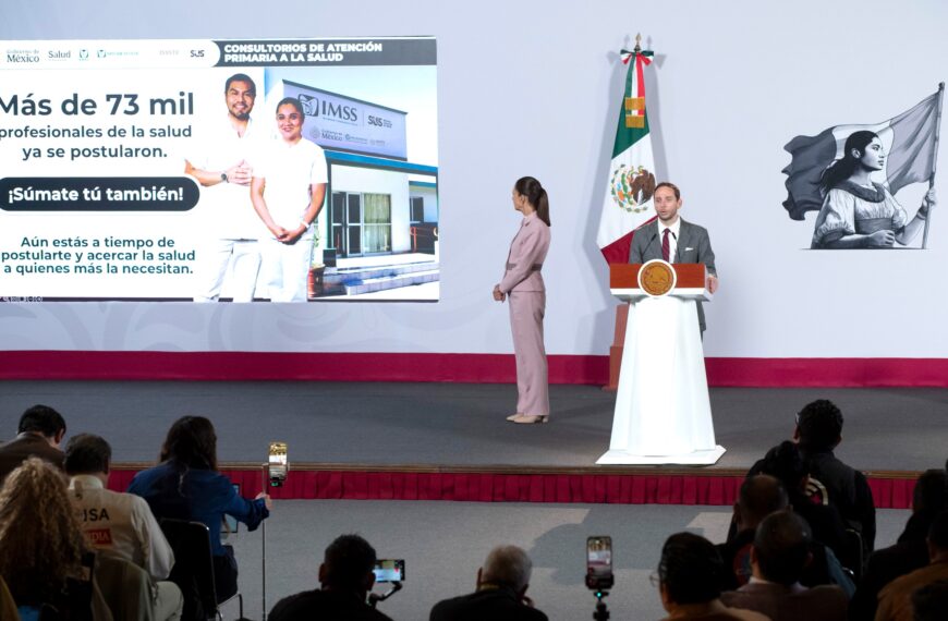 En enero, inicia apertura de 12 mil consultorios del Servicio Universal de Salud: Claudia Sheinbaum